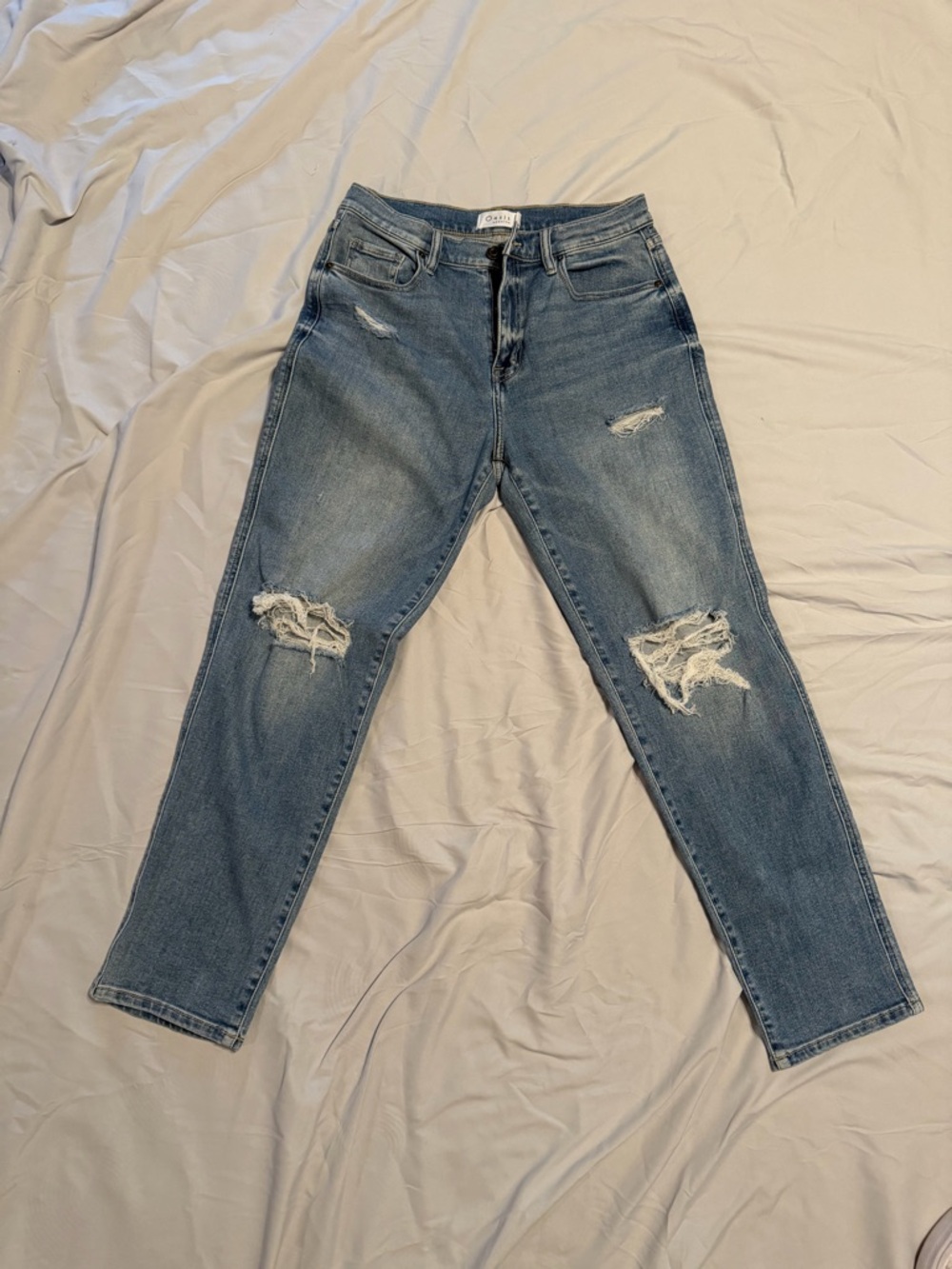 Oasis Light Blue Straight Leg Jeans 0006